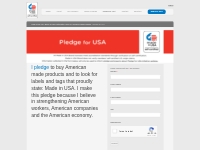 Pledge for USA | Made in the USA Brand   Logo Certification Mark for A
