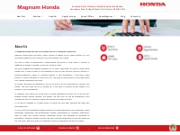 Magnum Honda Bangalore No.1 Authorized Honda Showroom in Bangalore