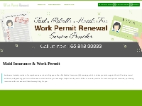 Maid Insurance   Work Permit Renewal Singapore