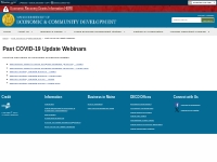 Past COVID-19 Update Webinars | Department of Economic and Community D
