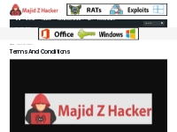 Terms And Conditions - Majid Z Hacker