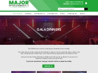 Gala Dinners | Major Entertainments Ltd | Gloucestershire