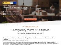 Carnet de Manipulador de Alimentos en Las Palmas de Gran Canaria 2024 
