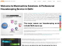 Best Housekeeping Services in Delhi NCR - Manmachine Solutions
