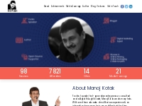Mr. Manoj Kotak - Digital Marketing Expert, Trainer & Public Speaker
