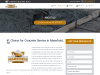 Mansfield TX Concrete Contractor - Mansfield Concrete Crew