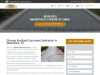 Services - Mansfield Concrete Crew