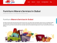 Furniture Shifting Services, Furniture Movers Dubai