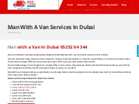Delivery Van With Driver, Cheap Removal Services in Dubai