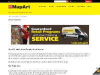MapArt representative distributes and services product - Retail Progra