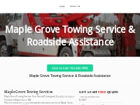 Maple Grove Towing Service | 24-Hour Roadside Assistance | Maple Grove