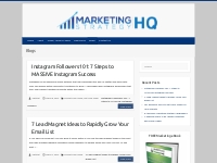 Blogs   Marketing Strategy HQ