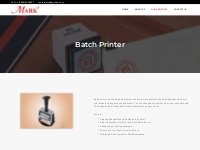 Batch Printer Manufacturer and Supplier in Vadodara