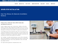 Generator Installation Services | Marra Electric