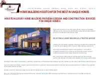 Luxury Home Builders Houston - Marwood Construction
