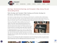 Awnings, Commercial Awnings, and Canopies in New Jersey, NJ