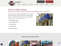 Awnings in New Jersey, Fabric Awnings, Commercial Awnings, Canopies, N