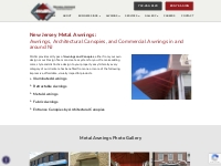 Metal Awnings, Commercial Awnings, Canopies, NJ
