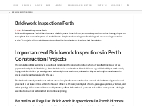 Brickwork Inspections Perth - Master Building Inspectors
