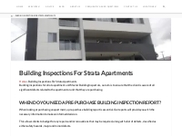 Building Inspections For Strata Apartments - Master Building Inspector