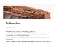 Pest Inspections Perth – Master Building Inspectors