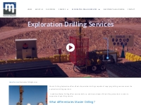 Exploration Drilling | Master Drilling Services | Fleet Specialised Ri