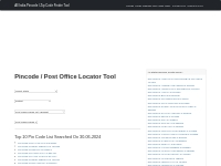 PINCode Search, Post Office Details, All India Post Office Data Pincod
