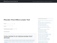Pin Code: ODISHA, India, All Post Office Addresses Data, Masterpincode