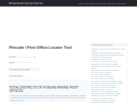Pin Code: PUNJAB, India, All Post Office Addresses Data, Masterpincode