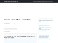 Pin Code: UTTAR PRADESH, India, All Post Office Addresses Data, Master