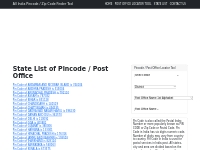 List of States, PINCode, Post Office Details, All India Post Office Pi
