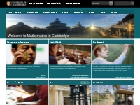 Welcome to Mathematics in Cambridge | Faculty of Mathematics