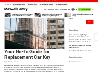 Your Go-To Guide for Replacement Car Key   Maxwell Landry