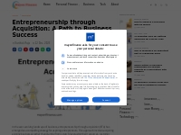 Entrepreneurship through Acquisition: A Path to Business Success - May