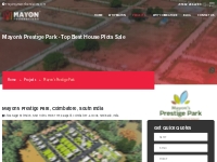 Top Best House Plots Sale in Coimbatore - Mayon's Prestige Park