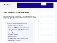 Direct Admission: MBA Colleges in Kolkata without Entrance Exam