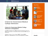 Eligibility Criteria for Government Medical College | MBBS Admission 2