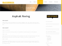 Asphalt Paving | McCormick Asphalt