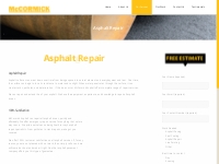 Asphalt Repair | McCormick Asphalt