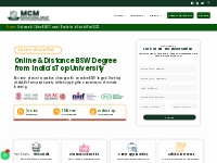 Online Distance Learning BSW Course | University BSW Degree 2023