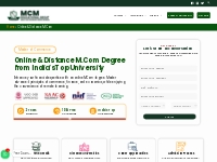 Online Distance Learning M.com Degree |Top University course 2023