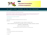 Maryland Association of Home Inspectors - Maryland Standards of Practi