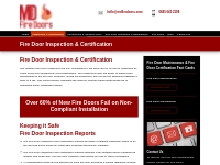 Fire Door Inspection and Certification - Fully Certified Inspectors