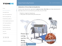 Multipurpose Frozen Meat Cutting Machine for Dicing, Slicing, Shreddin