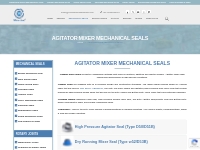 Agitator Seals, Agitator Mixer Seals Manufacturer, Mixer seals, Agitat