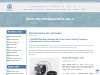 Metal bellow cartridge seals, High Pressure metal bellow seals, welded