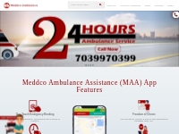 Book an ambulance instantly with Meddco Ambulance Assistance