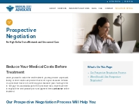 Prospective Negotiation - Medical Cost Advocate
