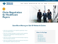 Claim Negotiation - Medical Cost Advocate