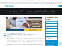 Marriage and Family Therapy Billing | Commonly Used CPT Codes
